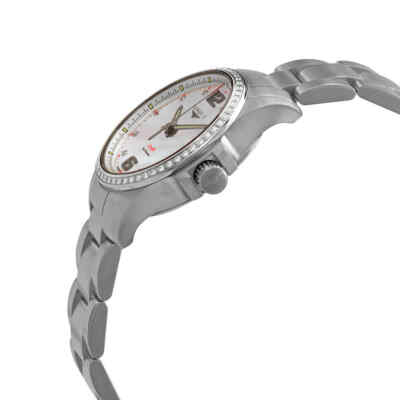 Pre-owned Longines Conquest V.h.p. Quartz Diamond White Mop Dial Ladies Watch