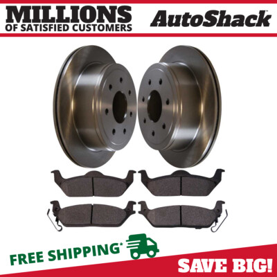 Rear Brake Rotors & Pads for 2004-2011 Ford F-150 2006-2008 Lincoln Mark LT 5.4L