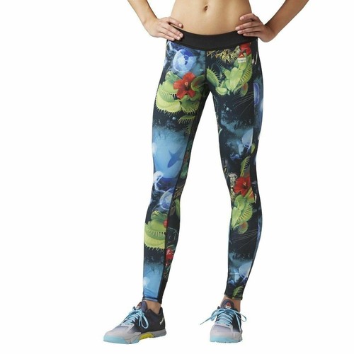 

[B45245] Новые женские двусторонние леггинсы REEBOK Crossfit Hidden Jungle Chase, Многоцветный