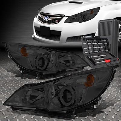 ДЛЯ 10-14 SUBARU OUTBACK LEGACY ДЫМЧАТЫЕ ПРОЗРАЧНЫЕ БОКОВЫЕ ПРОЕКТОРНЫЕ ФАРЫ + НАБОР ИНСТРУМЕНТОВ