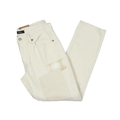

Женские белые прямые джинсы с логотипом Polo Ralph Lauren  BHFO 3345, Yanda wash, 211846654001