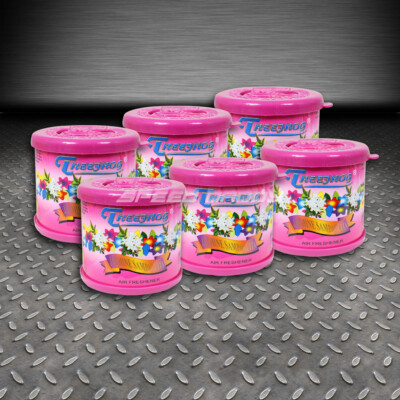 ОСВЕЖИТЕЛЬ ВОЗДУХА ДЛЯ АВТОМОБИЛЕЙ/ГРУЗОВИКОВ/ОФИСОВ С ГЕЛЕВЫМ АРОМАТОМ ЖАСМИНА X6 TREEFROG, СТОЙКИЙ 2,8 УНЦИИ