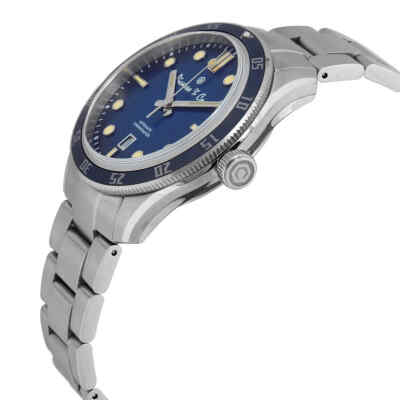 Pre-owned Picasso And Co Automatic Blue Dial Stainless Steel Men's Watch Pwsob001
