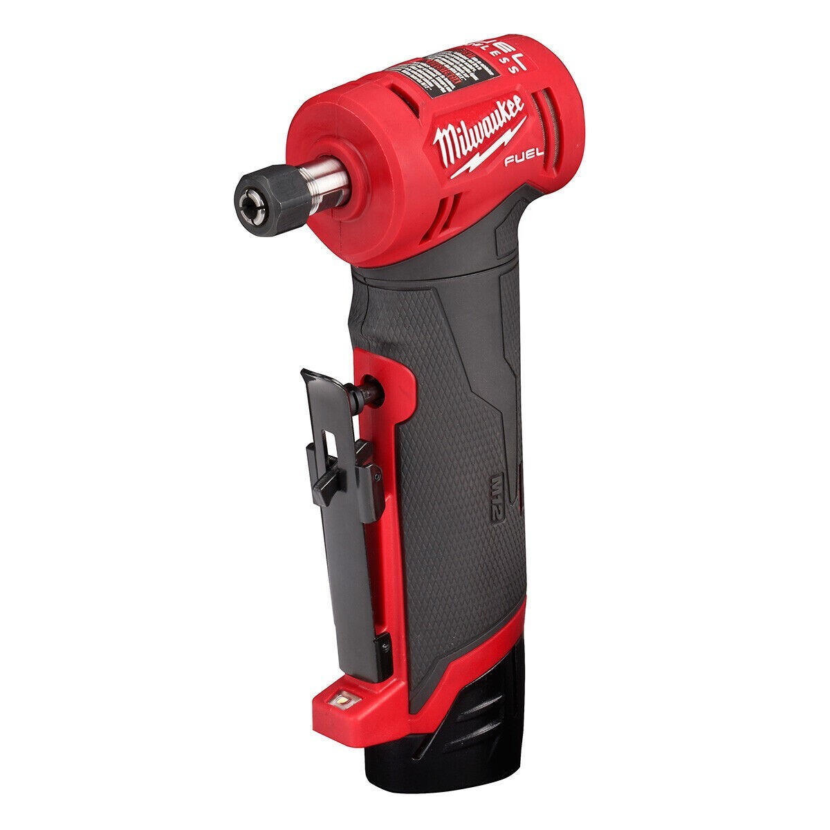 Milwaukee 2485-22 M12 1/4" Right Angle Die Grinder Kit W/ Batteries and Charger