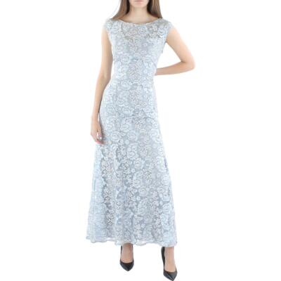 

Женское вечернее платье Alex Evenings с кружевной вышивкой BHFO 4871, Light blue