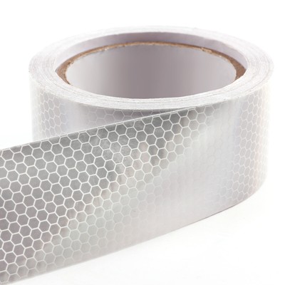 Ruban Réfléchissant 3M 3930 - Blanc/Argent 1.5 Pouces X 45 Pieds - Adhésif Haute Visibilité
