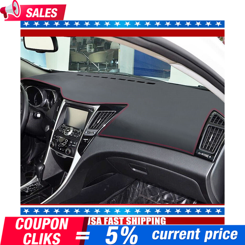 For Hyundai Sonata 2011-2014 Car Leather Dashboard Dash Cover Protector Mat Pad