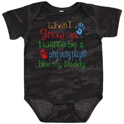 Inktastic Ping Pong Player Like Daddy Infant Creeper Childs Kids Player's Son My
