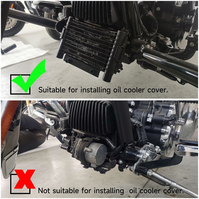 Precision Oil Cooler Cover Fit For Harley Touring Road Glide FLTRX 2017-2022