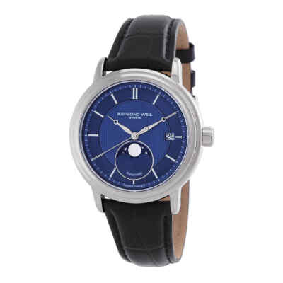Raymond Weil Maestro Automatic Moon Phase Blue Dial Men's Watch 2879-STC-50001