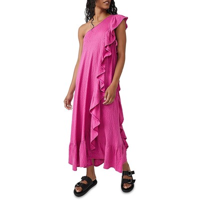 Пляжное женское платье Elisa из хлопка Elisa Pink Cascade T Maxi Dress M BHFO 6205