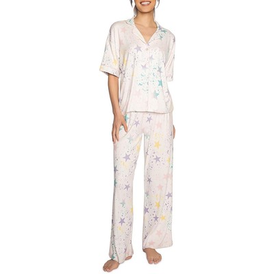 P.J. Salvage Женская легкая мягкая рубашка для сна цвета слоновой кости Loungewear L BHFO 7643