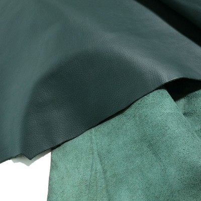 106x210cm XXL Echtleder Wildleder Haut in Grn Echtleder zum Polstern 1, 2mm Dick