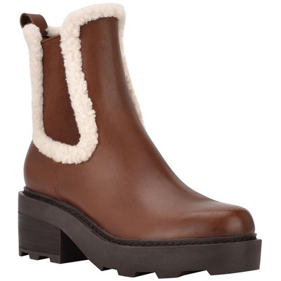 Женские ботинки челси Calvin Klein Anissa Brown 7 среднего размера (B,M) BHFO 8307
