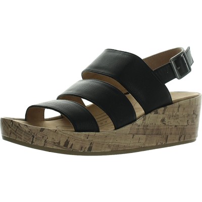 

LifeStride Женские босоножки Wynonna на танкетке из искусственной кожи на каблуке BHFO 7468, Wynonna