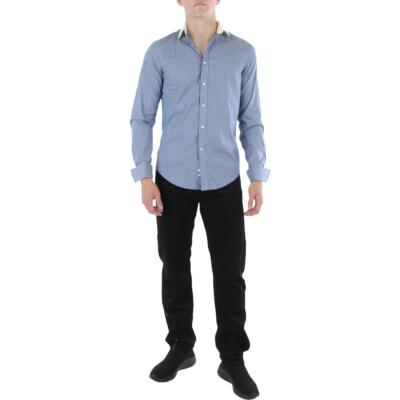 

Мужская синяя классическая рубашка на пуговицах Lauren Ralph Lauren 15 34/35  BHFO 3975, Navy