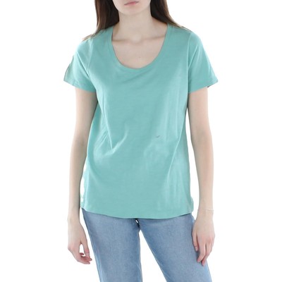 

Женская зеленая футболка с принтом из органического хлопка Eileen Fisher  BHFO 7433, Sea green