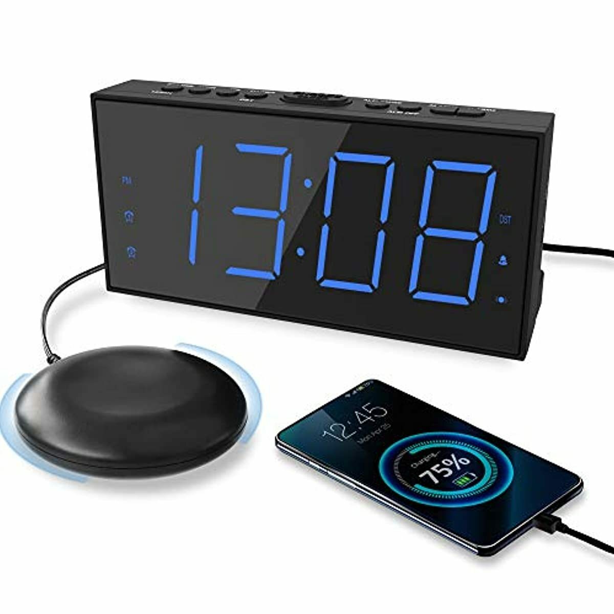 For Heavy Sleeper Deep Extra With Usb Charger Port Bedroom