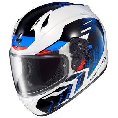 Scorpion EXO R320 Full Face Motorcycle Helmet Alchemy White/Blue/Red Small