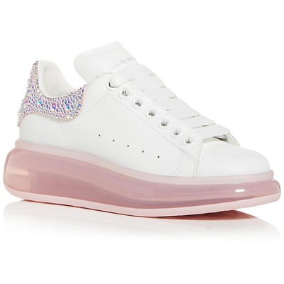 Pre-owned Alexander Mcqueen Womens Larry Casual And Fashion Sneakers Shoes Bhfo 0083 In White/porcelain