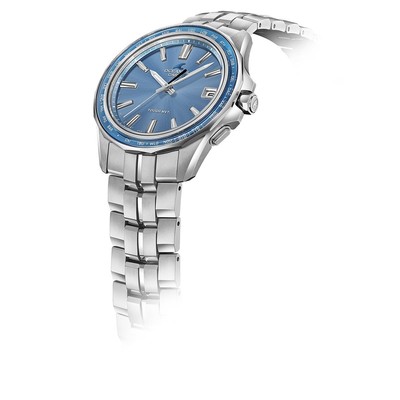 Pre-owned Casio Oceanus Manta Ocw-s400sg-2ajr Blue Solar Analog Men's Watch In Box