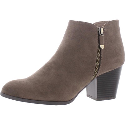 Style & Co. Womens Masrina Gray Ankle Booties Heels 9 Wide (C,D,W) BHFO 7903