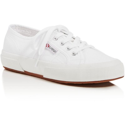 Superga Womens 2750 Классические белые парусиновые кроссовки 8 средних размеров (B,M) BHFO 6170