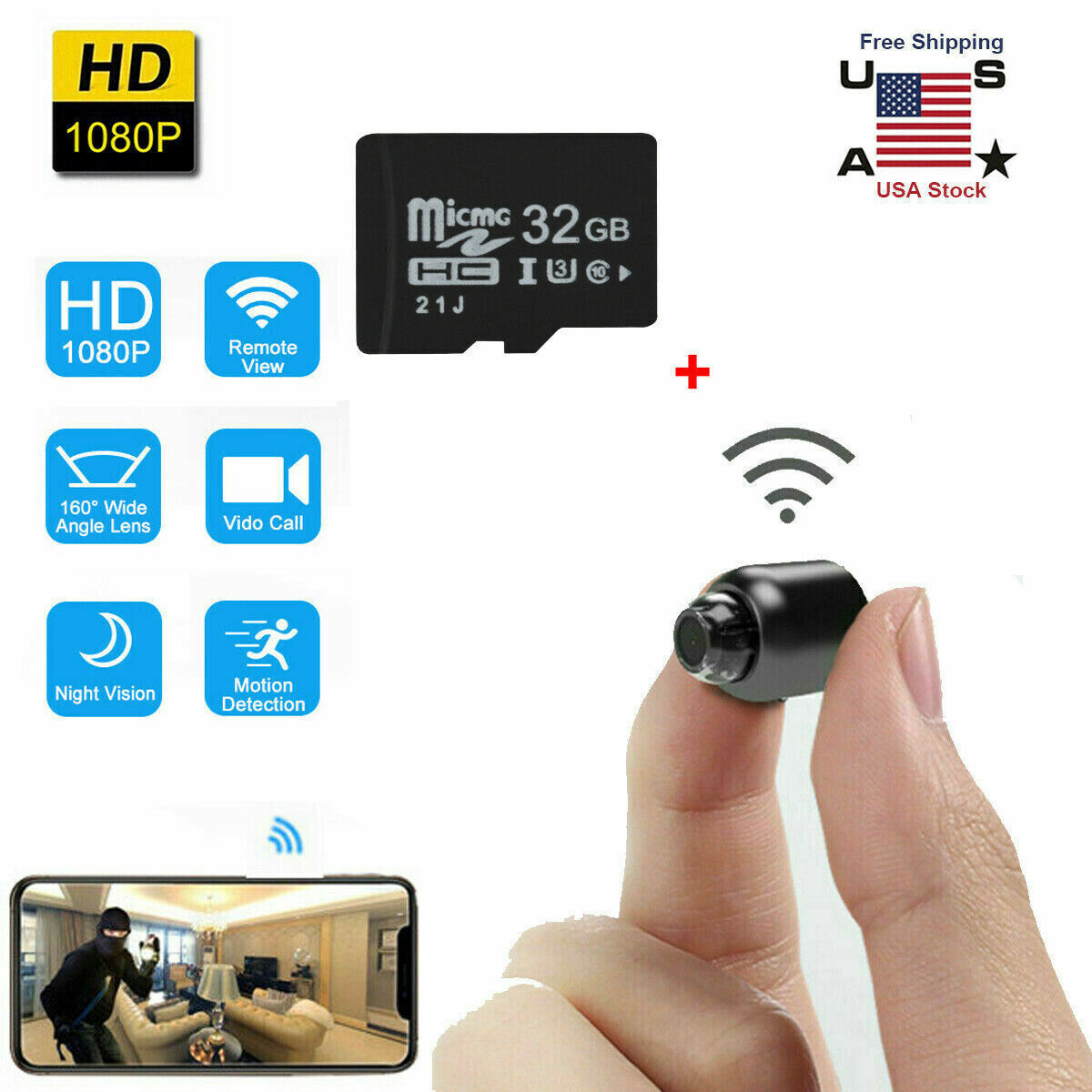 Ip Cam Smart Home Night Vision Usa