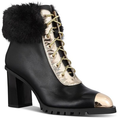 Things II Come Womens Maliyana Black Ankle Boots 6.5 Medium (B,M) BHFO 2530