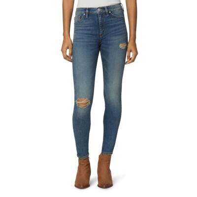 

Джинсы-скинни Hudson Womens Barbara Blue Denim с эффектом потертости до щиколотки  BHFO 3693, Victorious