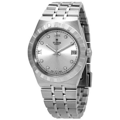 Часы Tudor Royal Automatic Diamond Silver Dial 34 мм M28400-0002