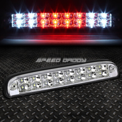 [2-РЯДНЫЙ СВЕТОДИОДНЫЙ ИНДИКАТОР] ДЛЯ 99-16 F250-F550 SD RANGER ТРЕТИЙ ЗАДНИЙ СТОП-СИГНАЛ, ХРОМ