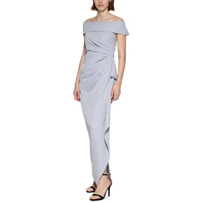 Женское синее вечернее платье макси Vince Camuto, нижнее платье Petites 4P BHFO 5386