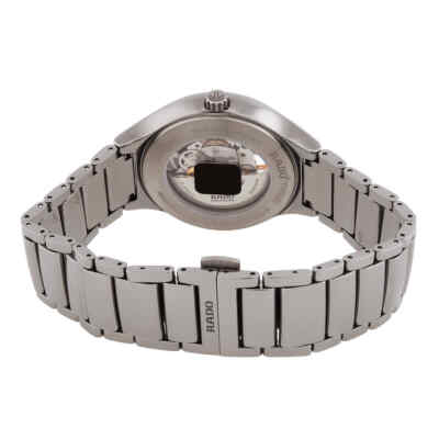 Pre-owned Rado True Round Secret Diamonds Automatic Blue Dial Unisex Watch R27108732