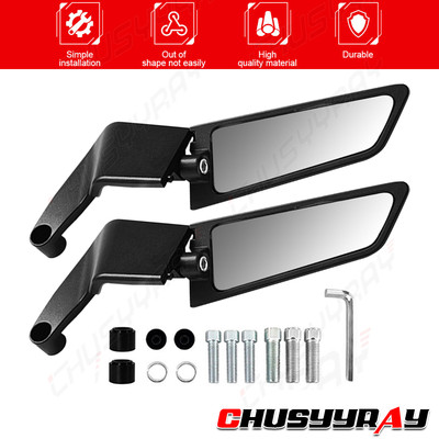 Stealth Mount Rearview Side Mirrors Fits 2019-2023 Aprilia Tuono 1100 V4 Factory
