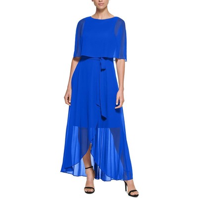 

Женское синее шифоновое вечернее платье макси Jessica Howard Petites  BHFO 7245, Cobalt