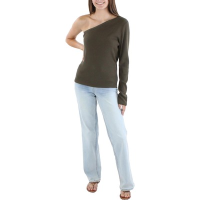 

Женский зеленый шерстяной пуловер в рубчик Polo Ralph Lauren, топ  BHFO 3207, New loden