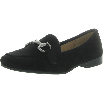 Impo Womens Baani Black Faux Suede Bit Loafers Shoes 9 Medium (B,M) BHFO 6441
