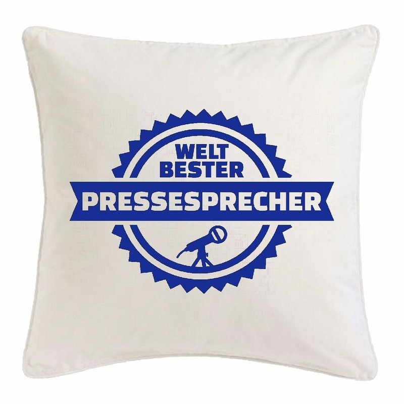 Kissenbezug 40x40cm Pressesprecher - Moderator - Pressestelle Berichterstattung