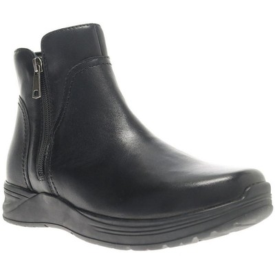 Propet Womens Delphi Black Ankle Ankle Boots Shoes 6.5 Extra Wide (4E) BHFO 9018