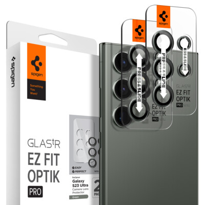 Spigen [Glas.tR EZ Fit Optik Pro] Lens Protector | For Galaxy S23 Ultra Camera