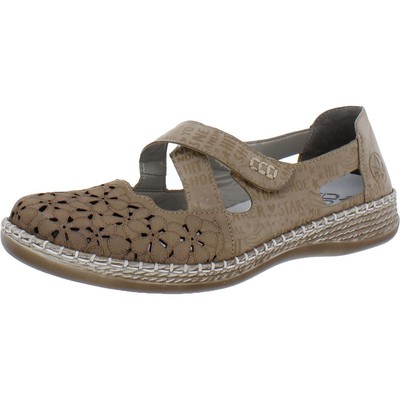 

Rieker Womens Daisy H4 Tan Leather Туфли Mary Janes 42 Medium (B,M) BHFO 3019, Shell/camel