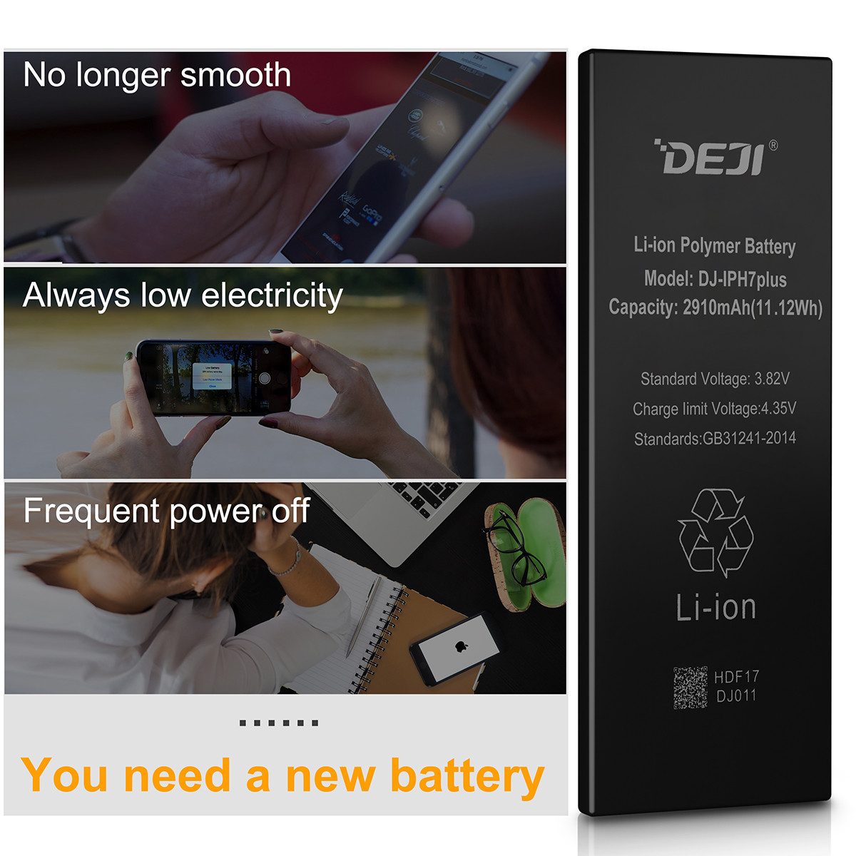 OEM Apple Repalcement Internal Battery For iPhone 6 6s 7 8 Plus SE w/ Tool Kits