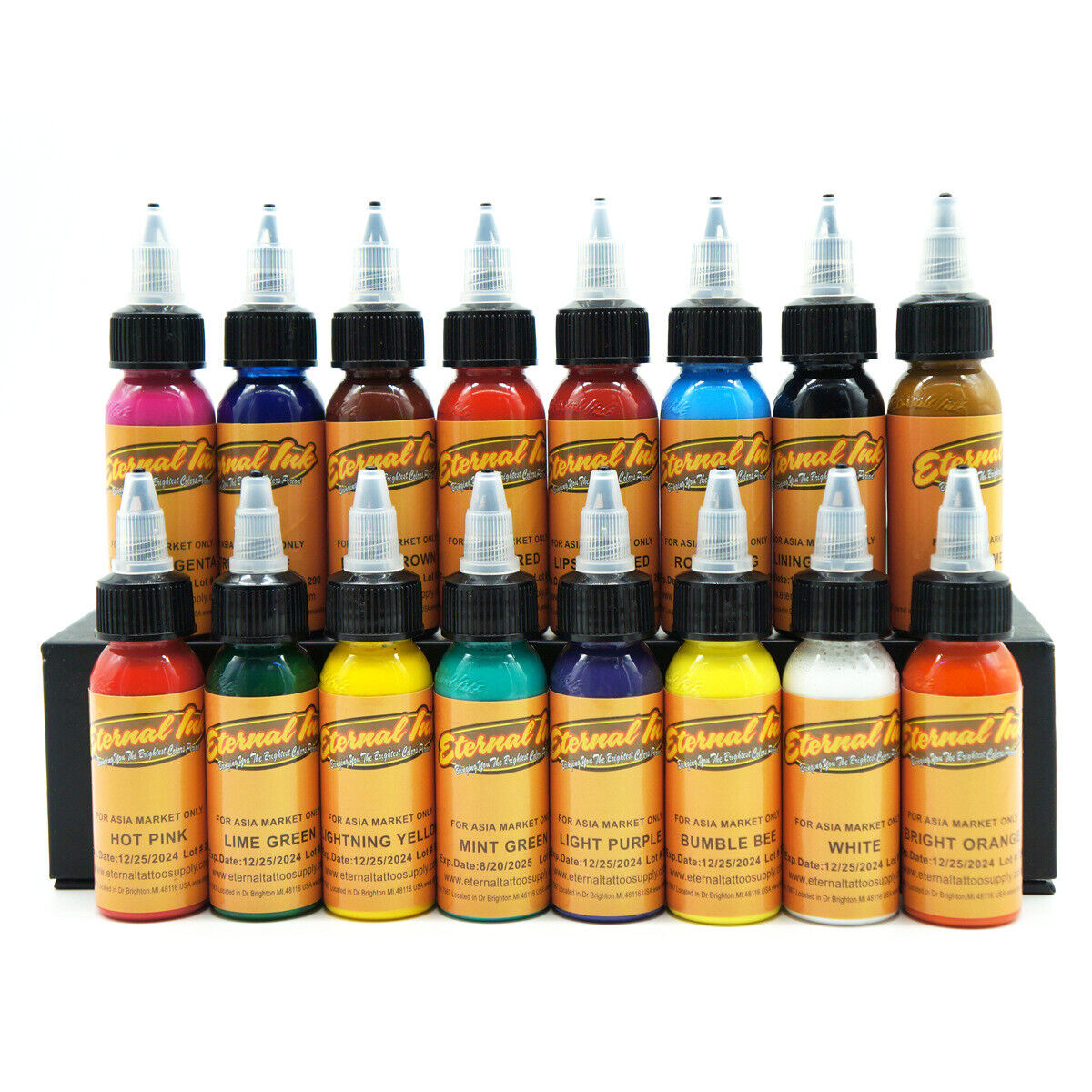 タトゥー インク 8本 エターナル ３０ｍｌ（1oz） タトゥー インク 8本 エターナル 30ml（1oz）