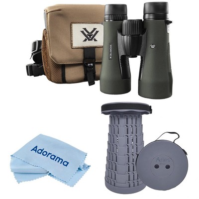 Бинокль Vortex Optics 12x50 DiamondbackHD с призмой на крыше, с телескопическим табуретом/креслом