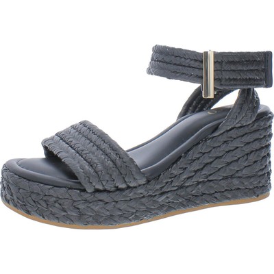 

Franco Sarto Женские туфли на танкетке с открытым носком PINA с ремешком на щиколотке BHFO 1744, Черный, PINA