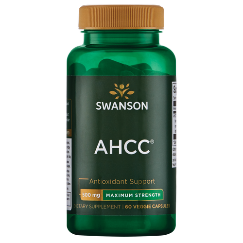 Swanson Herbal Supplements Максимальная сила AHCC 500 мг растительных капсул 60ct