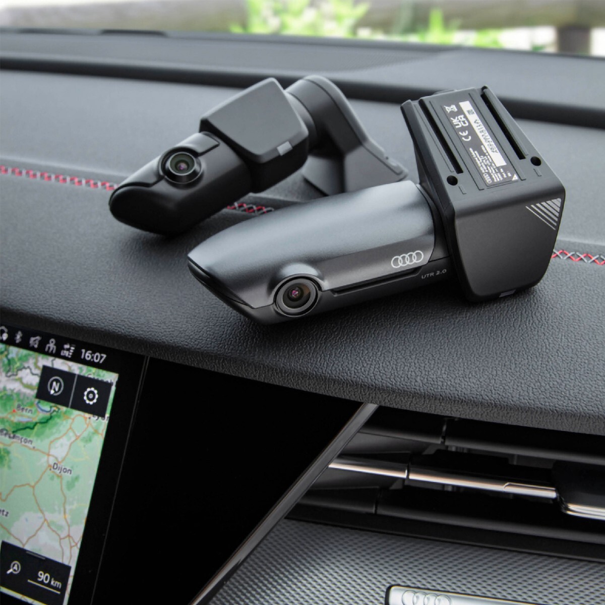 アクセサリー Audi UTR Dashcam Front and Rear Universal Traffic Recorder Dash Cam (UTR) 2.0