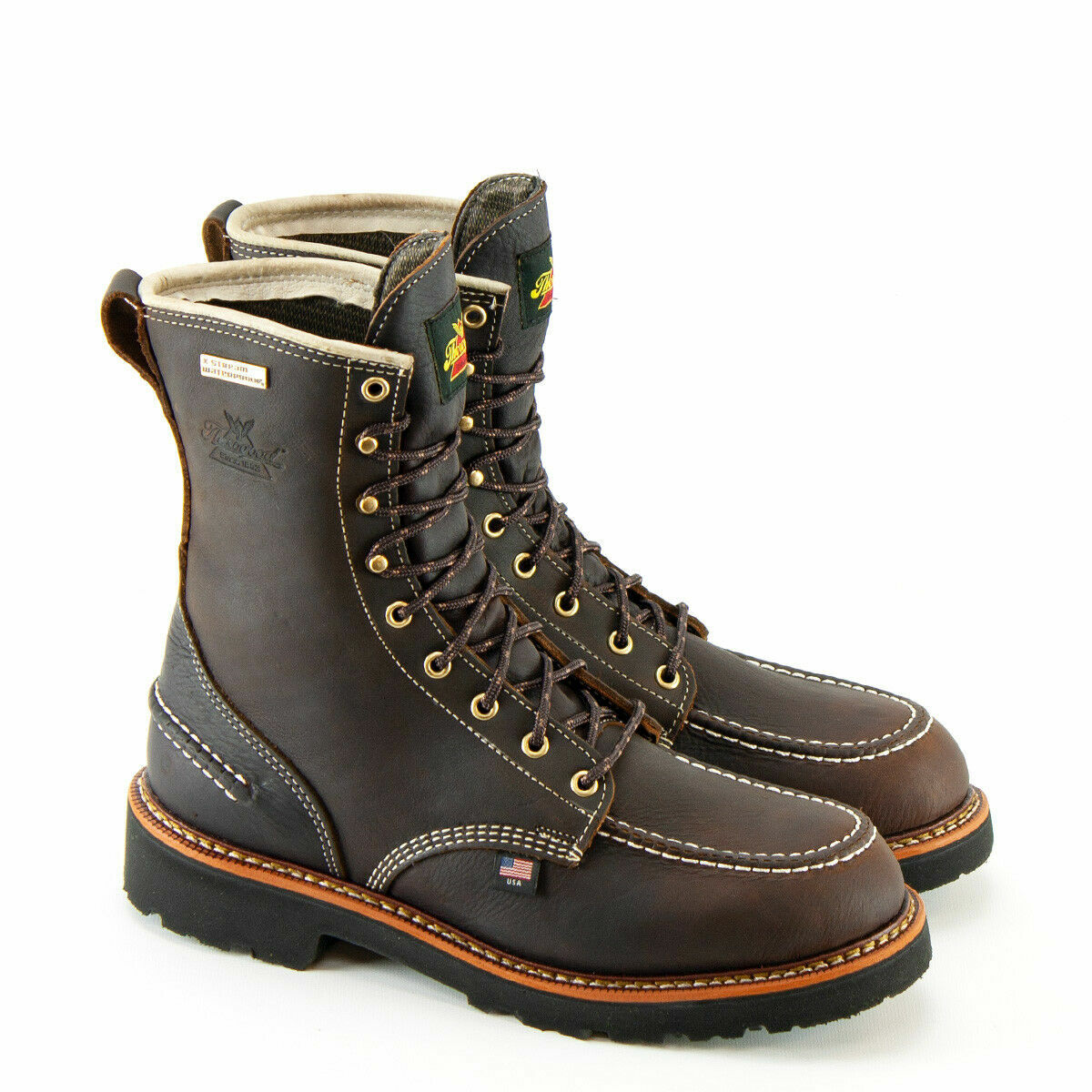 Pre-owned Thorogood Flyway Waterproof 8" Usa-made Work Boots 814-4141 - All Sizes - In Briar Pitstop