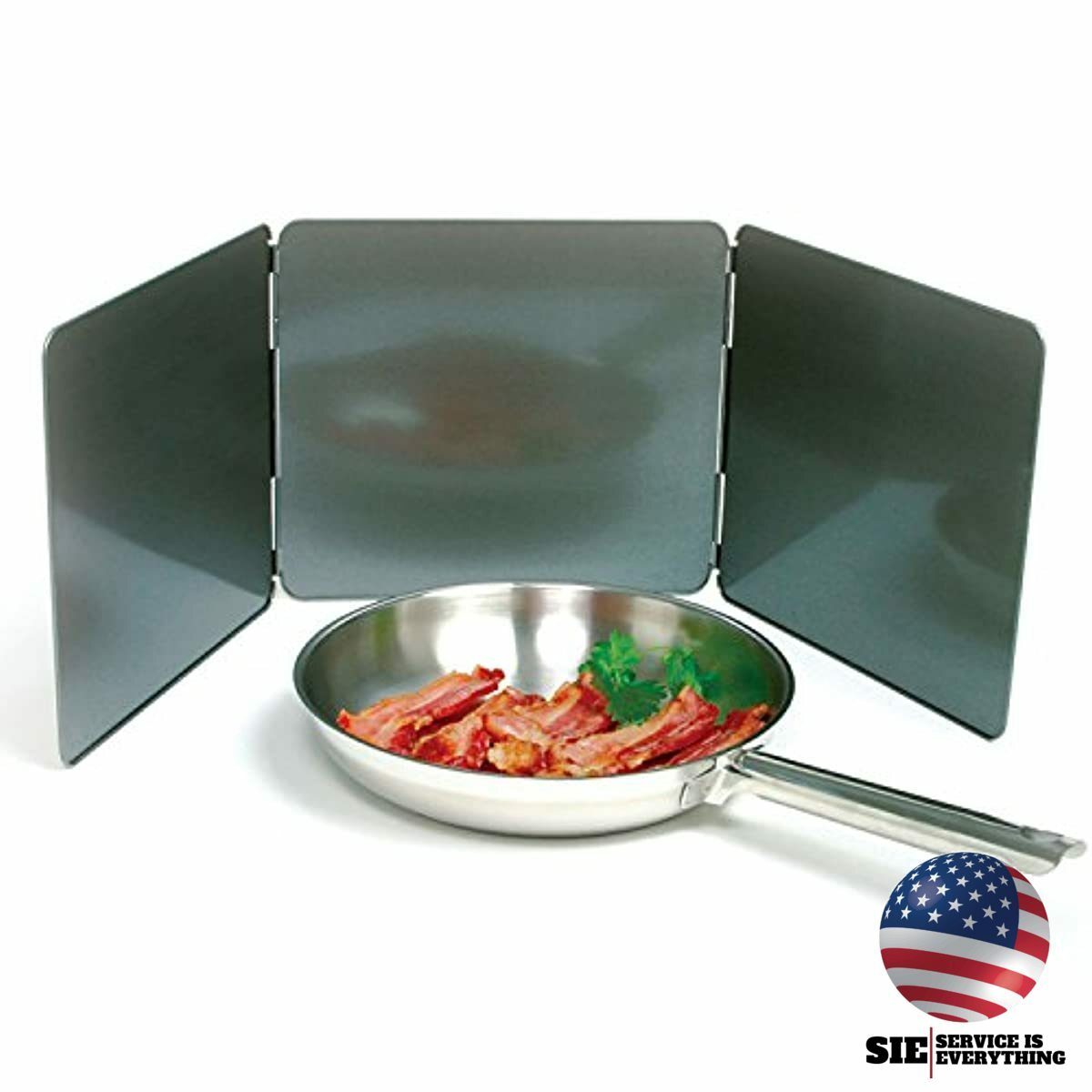 Nonstick 3 Sided Splatter Guard Gas Stove Shield Oil Splatter Screen